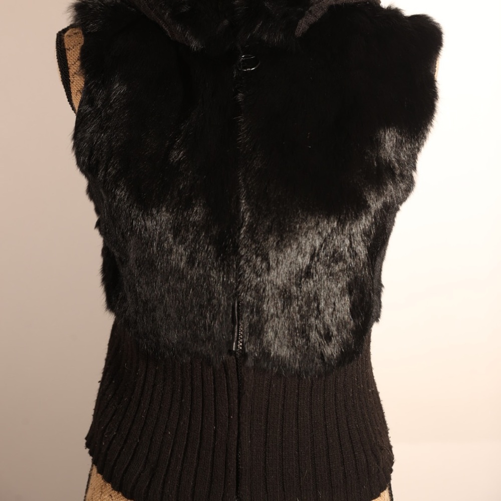 Rabbit fur vest